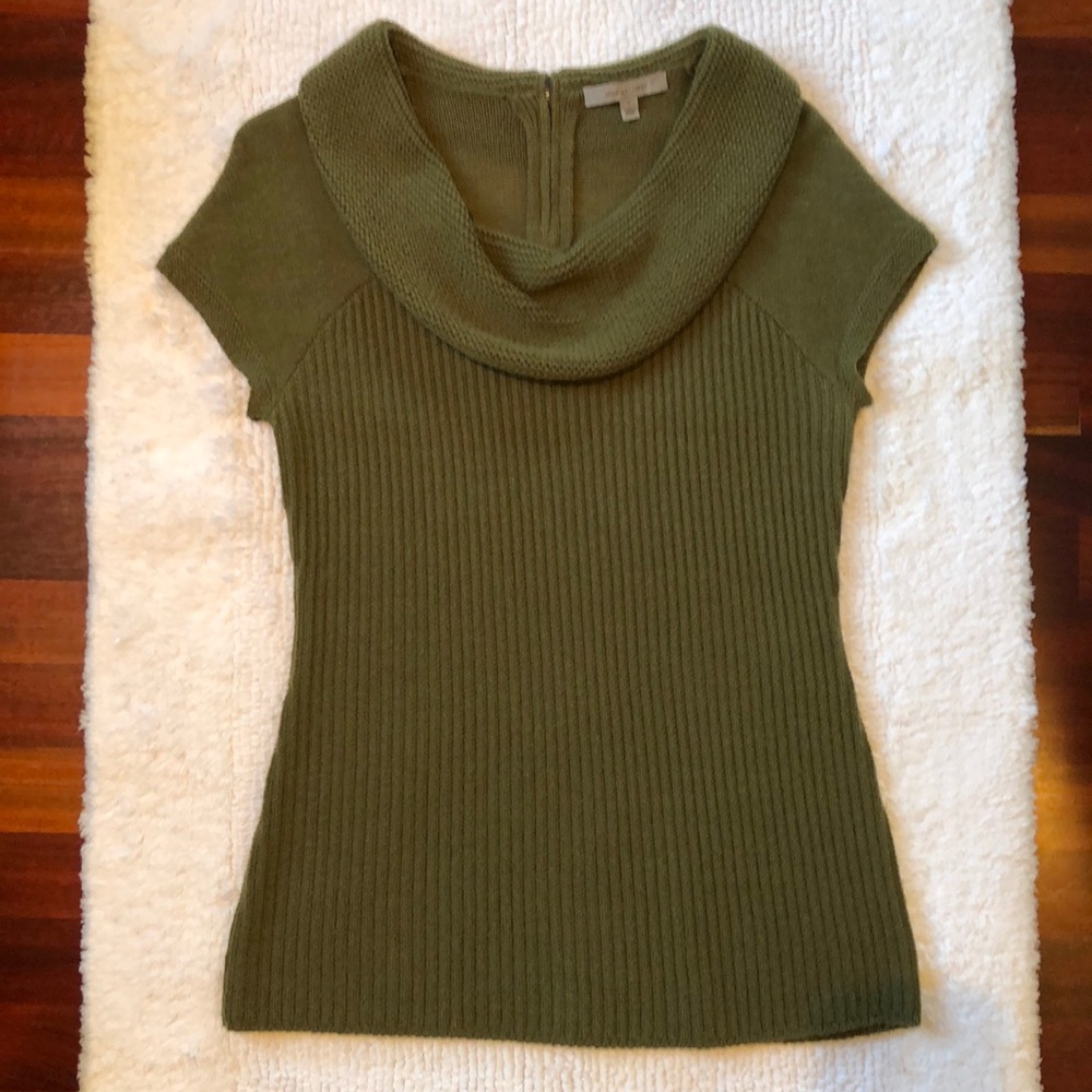 Cute Green Cowl Neck Top